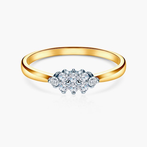 Pierścionek zaręczynowy Savicki: złoto, diamenty